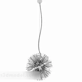Ceiling Flower Shape Chandelier 3d model