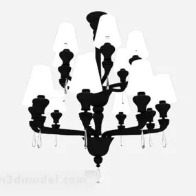 European Style Home Chandelier 3d model