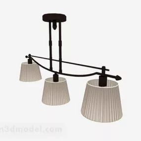 Brown Chandelier Elegant Design 3d model
