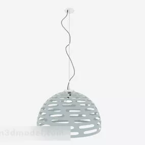 Home Chandelier White Color 3d model