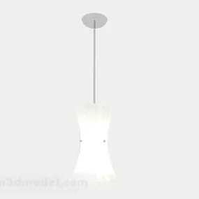 White Chandelier Modern Shade 3d model