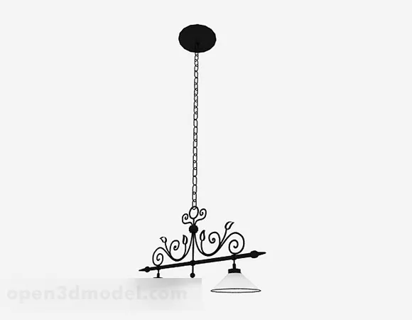 Black Decor Chandelier V1 3d model Black Decor Chandelier V1 3d model