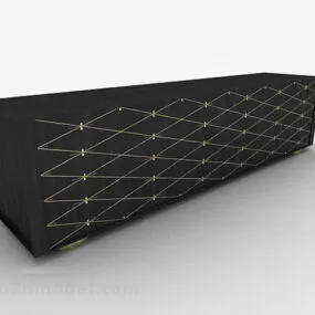 Black Tv Cabinet V1 3d model