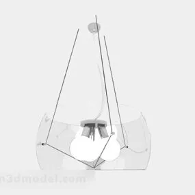 White Chandelier Design 3d model