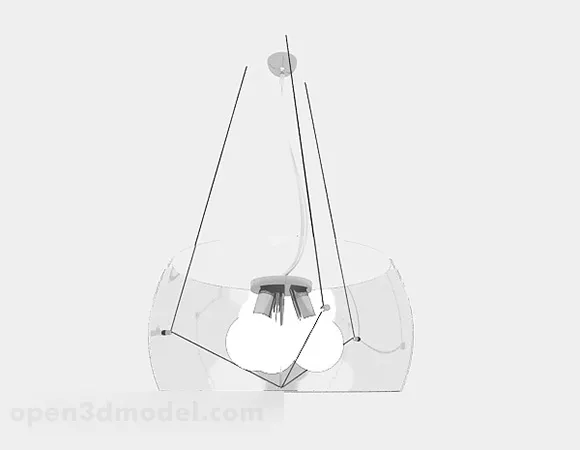 White Chandelier Design 3d model White Chandelier Design 3d model
