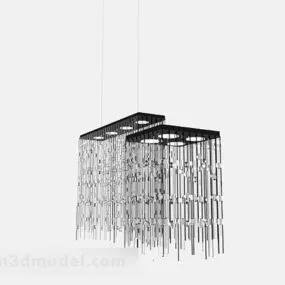 White Chandelier V13 3d model