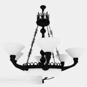European Black And White Chandeliers V2 3d model