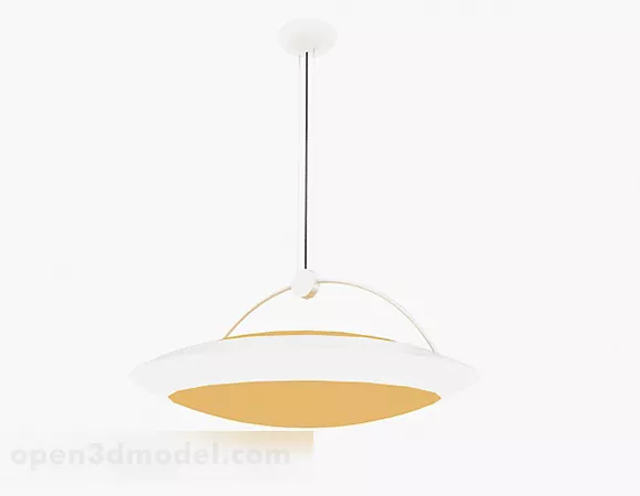 Yellow Chandelier V6 3d model Yellow Chandelier V6 3d model