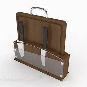 Kitchen Knife Cutting Board V1 3d model