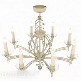 European Retro Chandeliers 3d model