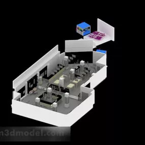 China Mobile Business Hall Showroom 3d model