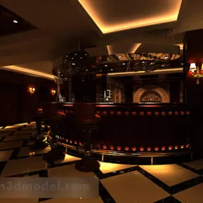 Bar Interior V1 3d model