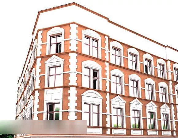 Vintage Commercial Exterior 3d model Vintage Commercial Exterior 3d model