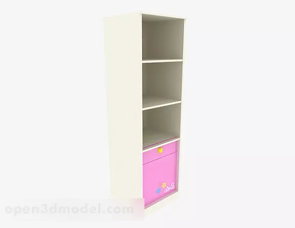 White Home Cabinet V1 3d model White Home Cabinet V1 3d model