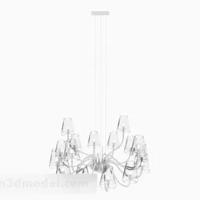 White Chandelier V16 3d model