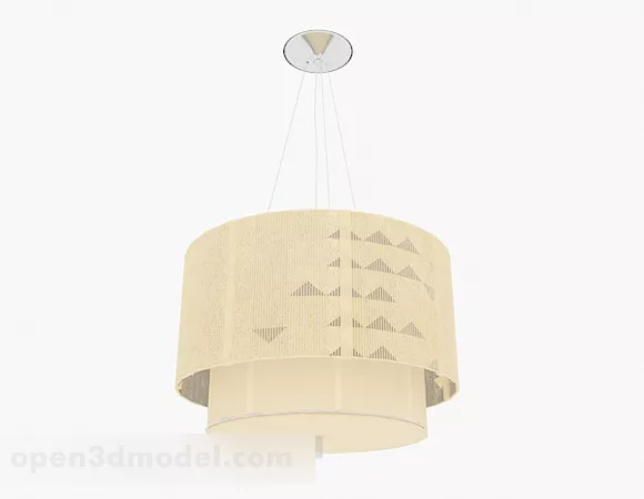 Yellow Chandelier V7 3d model Yellow Chandelier V7 3d model