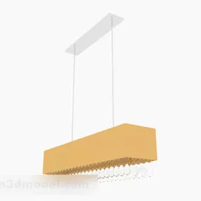 Yellow Chandelier V8 3d model