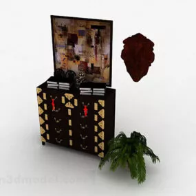Chinese Design Home Cabinet V2 3d model