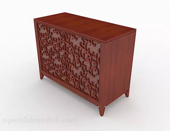 Chinese Design Home Cabinet V3 3d model Chinese Design Home Cabinet V3 3d model