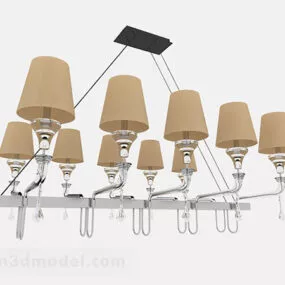 Brown Home Chandelier 3d model
