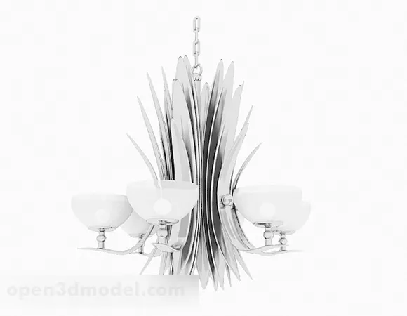 Personalized Home Chandelier V4 3d model Personalized Home Chandelier V4 3d model