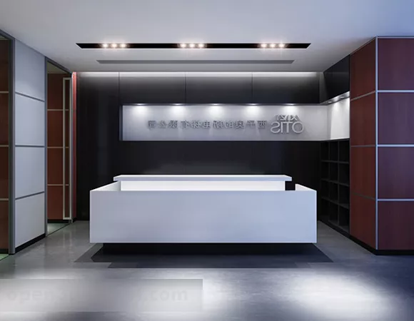 Office Front Desk Interior V1 3d model Office Front Desk Interior V1 3d model