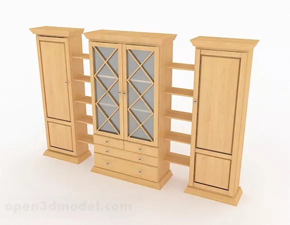 Wardrobe For Kid Room 3d model