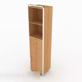 Brown Minimalist Home Cabinet V1 3d model