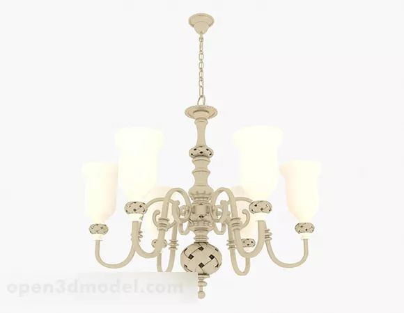 European Classical Chandeliers V2 3d model European Classical Chandeliers V2 3d model