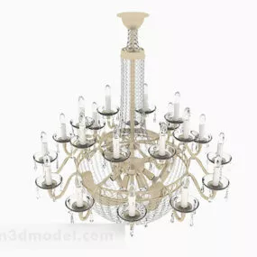 European Chandelier V2 3d model