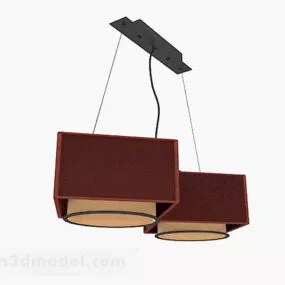 Red Home Chandelier V1 3d model
