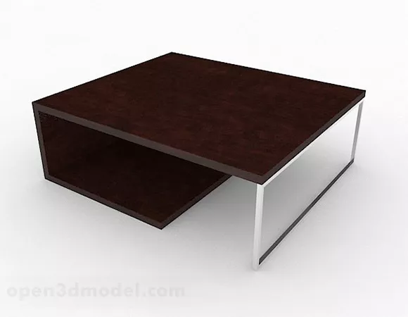 Brown Minimalistic Coffee Table V1 3d model Brown Minimalistic Coffee Table V1 3d model