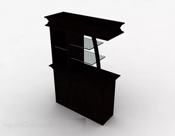 Game Hallway Scene 3d model