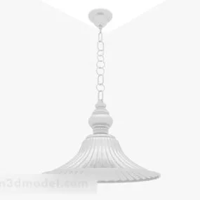 White Home Chandelier V1 3d model