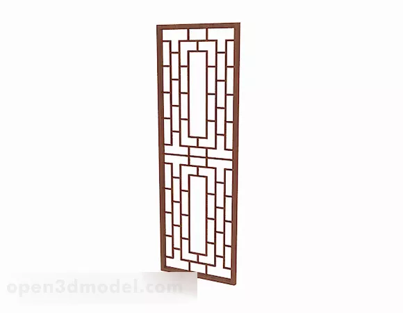 Partition Frame Islamic Pattern 3d model