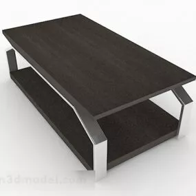 Wooden Simple Coffee Table V2 3d model