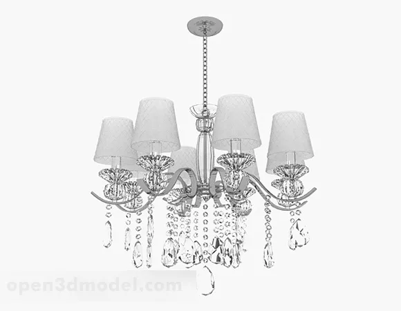 European Design Crystal Chandelier 3d model European Design Crystal Chandelier 3d model