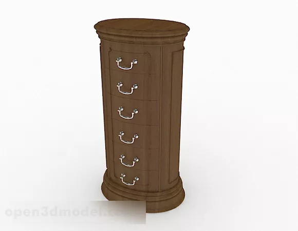 Brown Home Cabinet V1 3d model Brown Home Cabinet V1 3d model