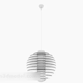 White Home Chandelier V3 3d model