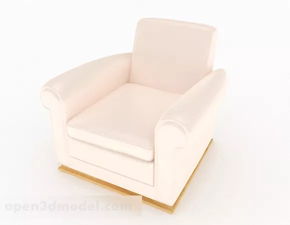 White Minimalist Single Sofa V1 3d model White Minimalist Single Sofa V1 3d model