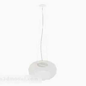 White Chandelier V19 3d model