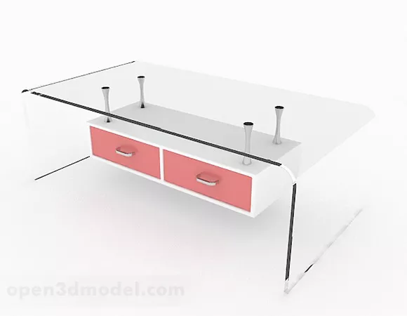 Home Glass Tea Table V1 3d model Home Glass Tea Table V1 3d model