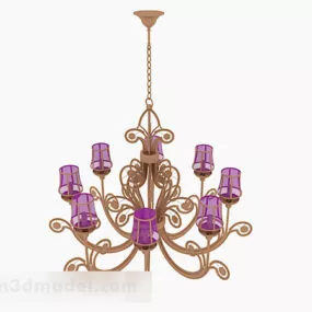 Southeast Asian Style Chandeliers 3d model