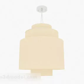 Yellow Home Chandelier V6 3d model