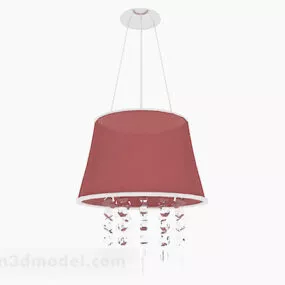 Red Home Chandelier V2 3d model