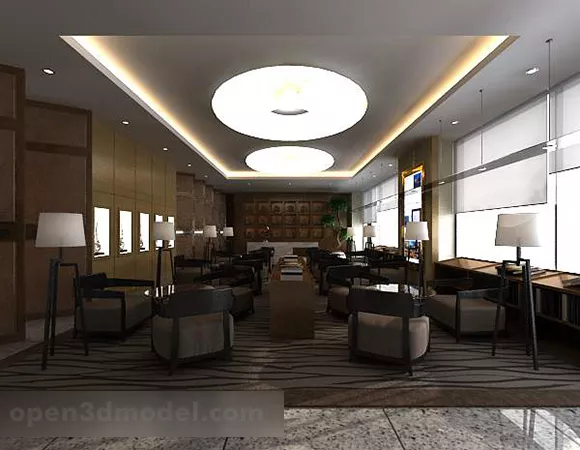 Coffee Shop Interior V2 3d model Coffee Shop Interior V2 3d model