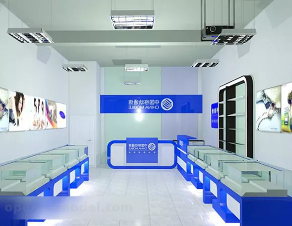 Exhibition Interior Curved Gate 3d model
