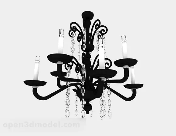 European Style Home Chandelier V1 3d model European Style Home Chandelier V1 3d model