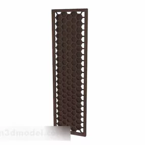 Chinese Style Wooden Partition 3d model