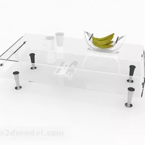Home Glass Tea Table V2 3d model
